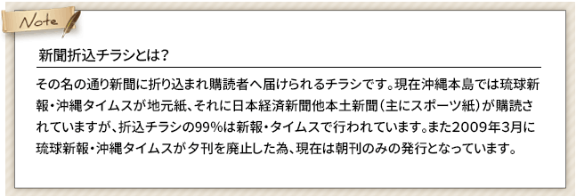 新聞折込チラシとは